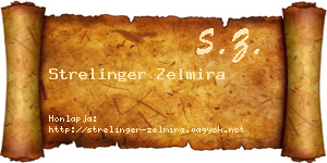 Strelinger Zelmira névjegykártya